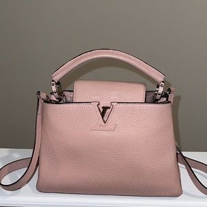 Louis Vuitton Taurillon Capucines BB Magnolia Pink